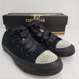 Womens Converse Chuck Taylor Athletic Black Monochrome Shoes Size 6